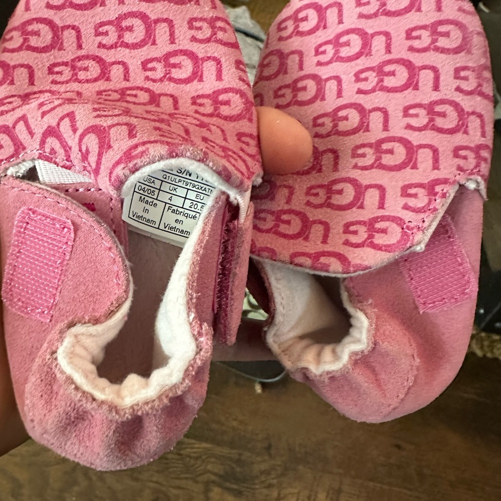 UGG Pink Baby Booties